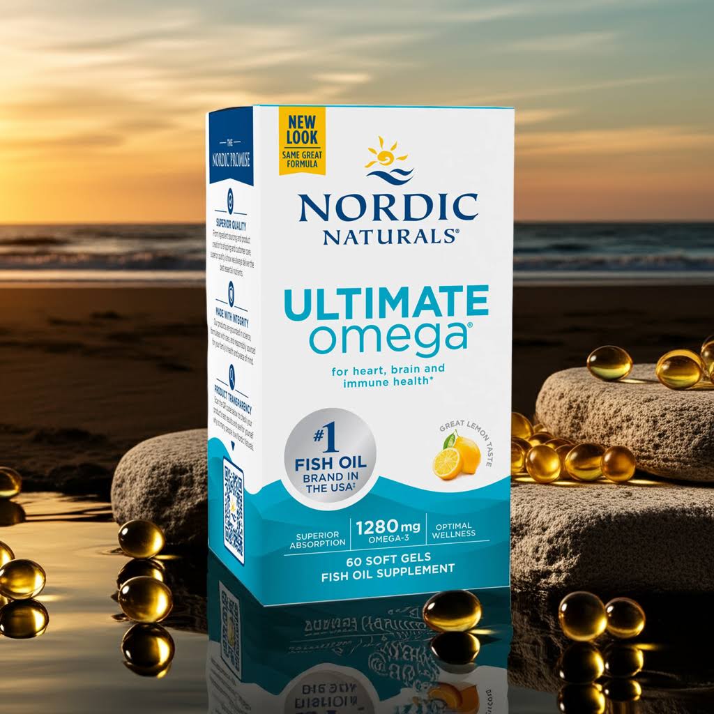 Aceite de pescado Omega definitivo, 60 cápsulas (Nordic Naturals)
