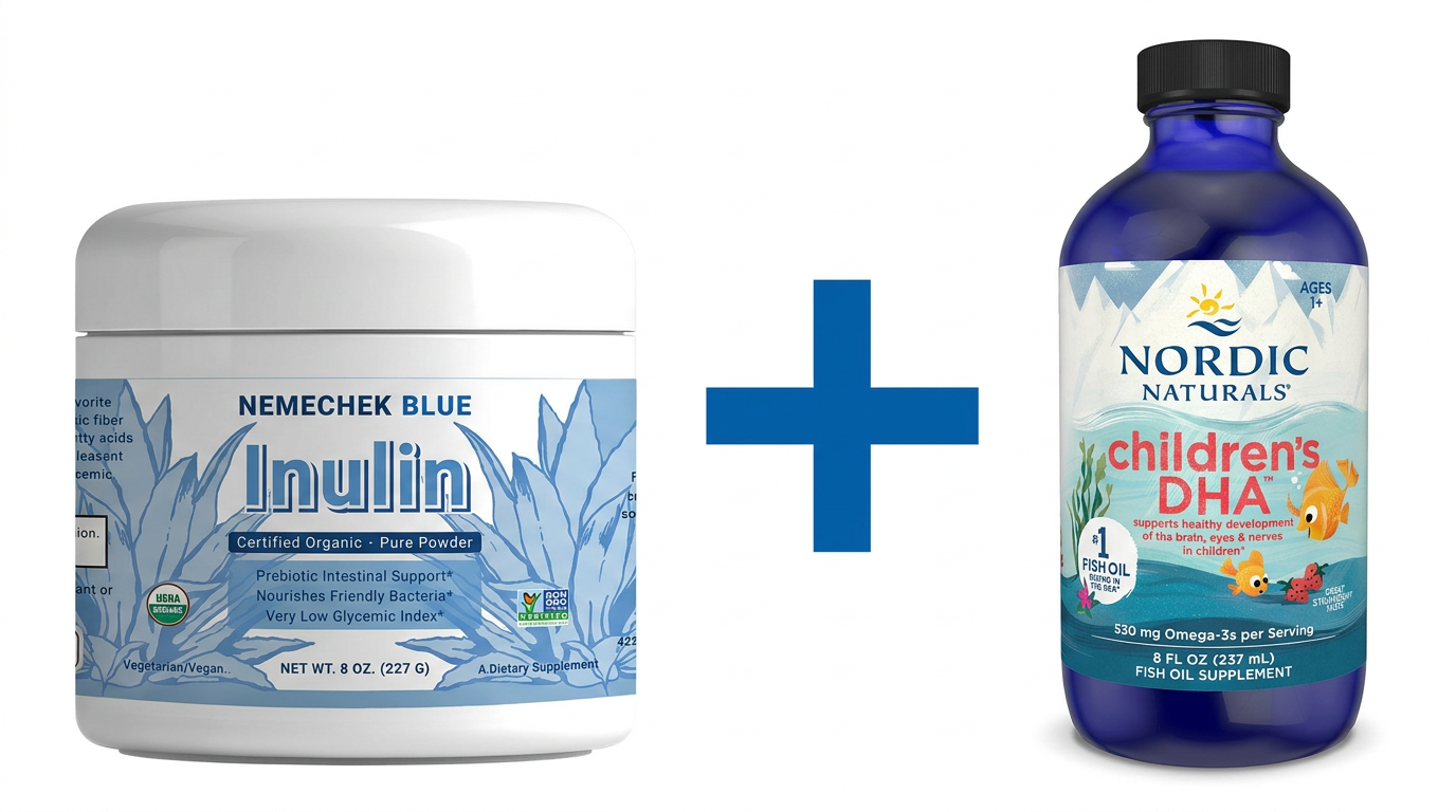 Save $5 Bundle — Organic Inulin and High DHA Fish Oil