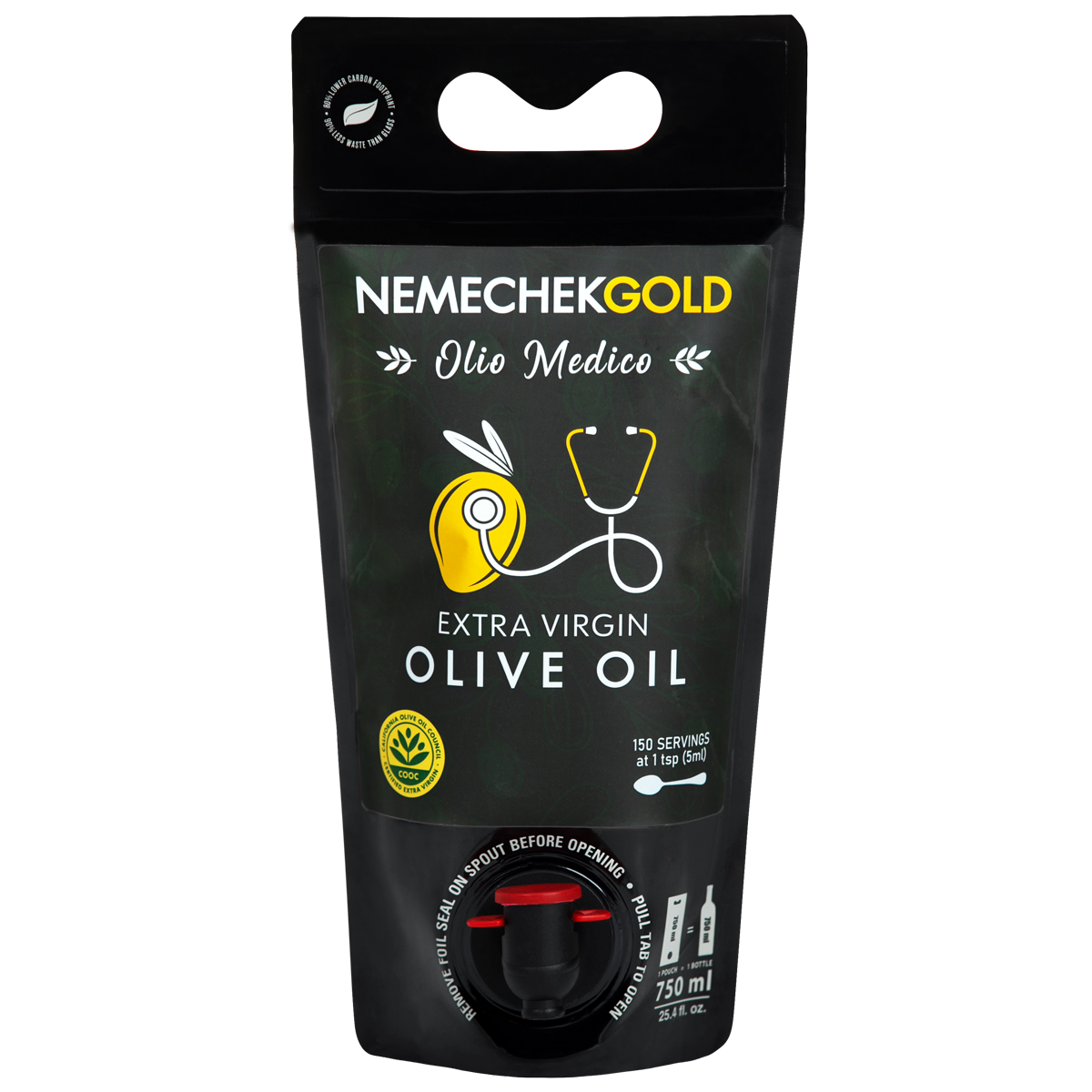 Olio Medico high-phenolic extra virgin olive oil 750ml bottle — 2025 harvest